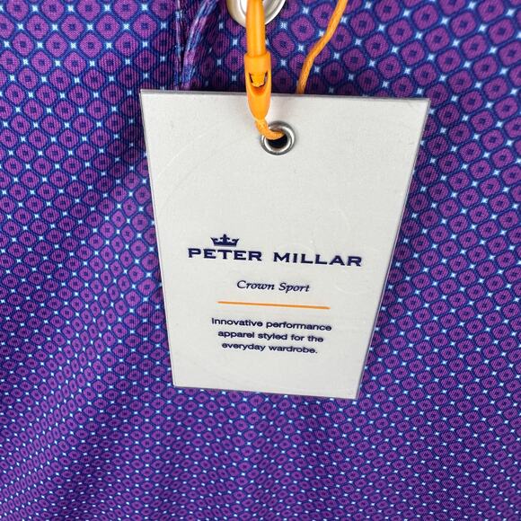 NWT Peter Millar Men's Size L Polo Golf Shirt Casual Collared Short Sleeve - Picture 9 of 11